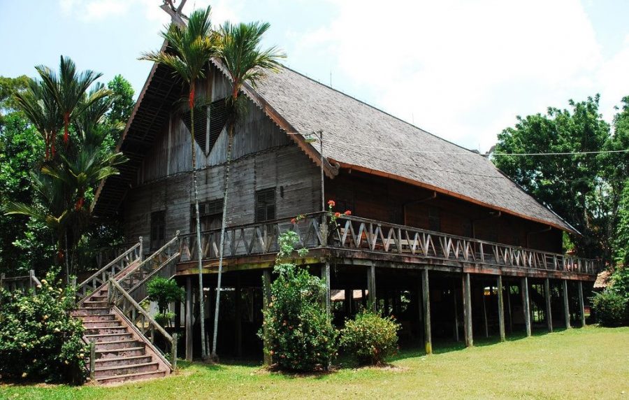 dayak longhouse