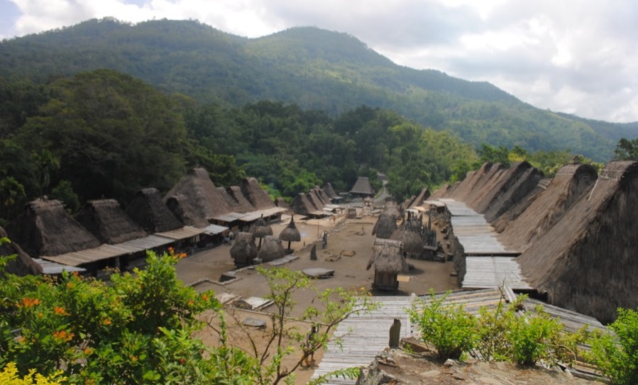 bena village in the top hill of Mount Inerie
