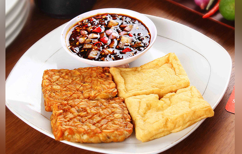 indonesian tahu tempe goreng food