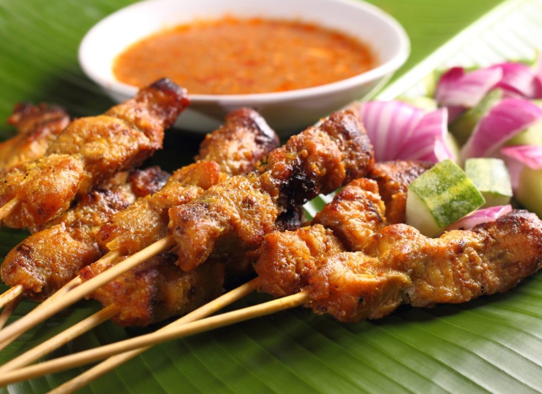 tasty chicken sate dish