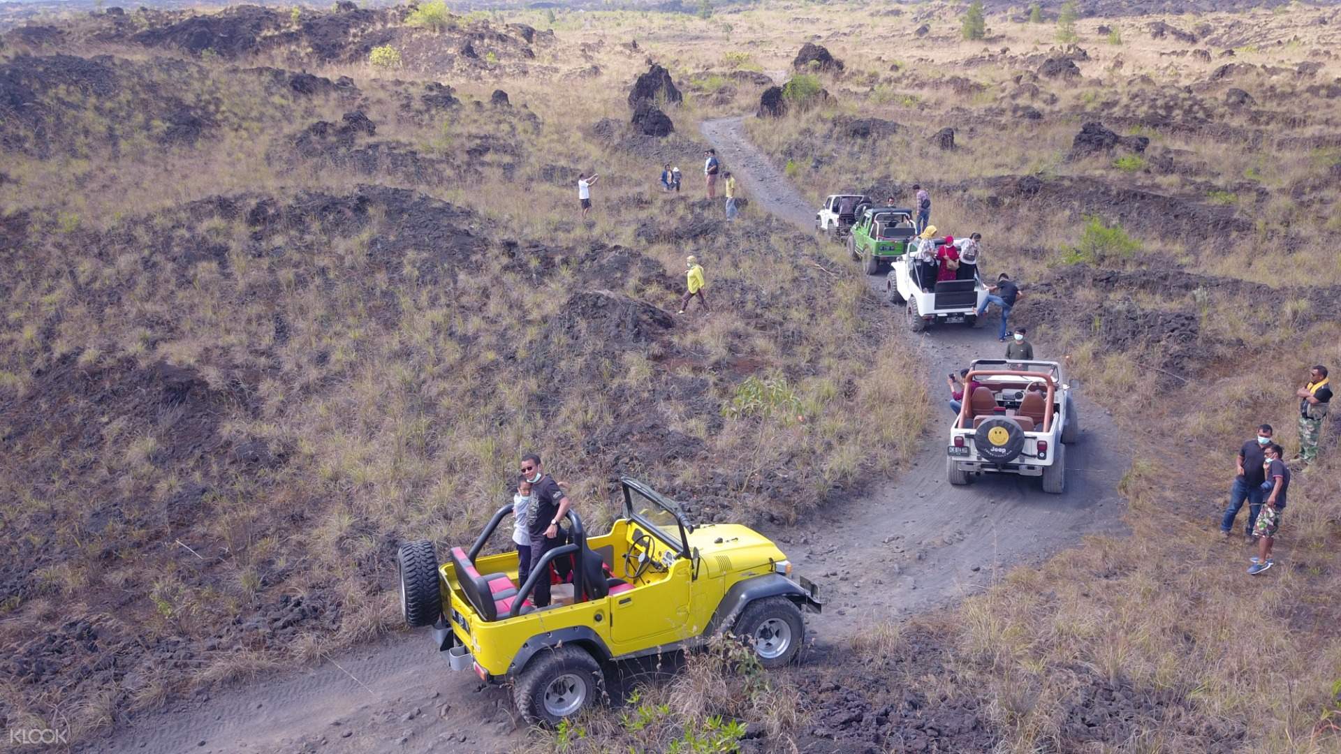 mount batur bali offroad using 4x4 vehicles