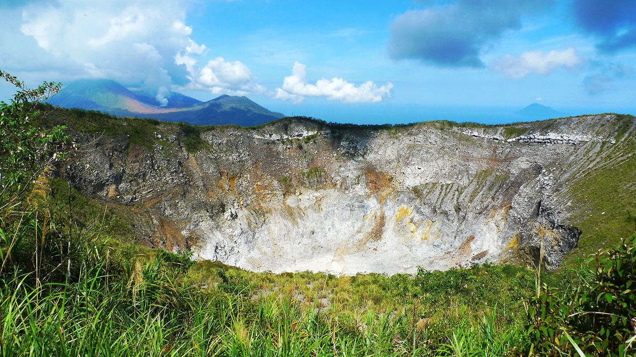 mount mahawu in tomohon north sulawesi