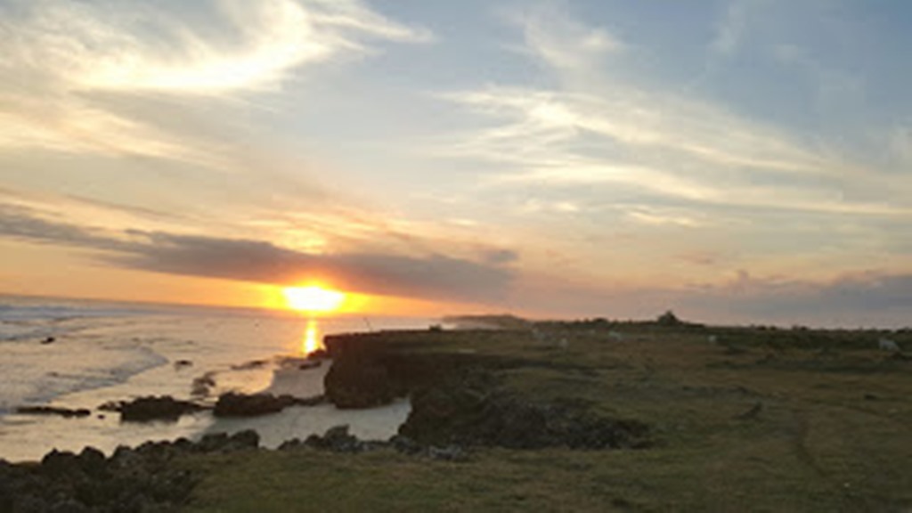 beautiful sunset from pero beach sumba