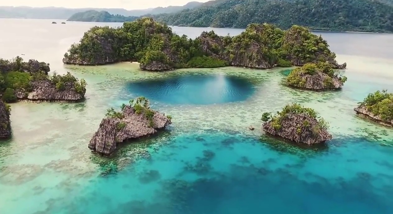sombori island aerial view