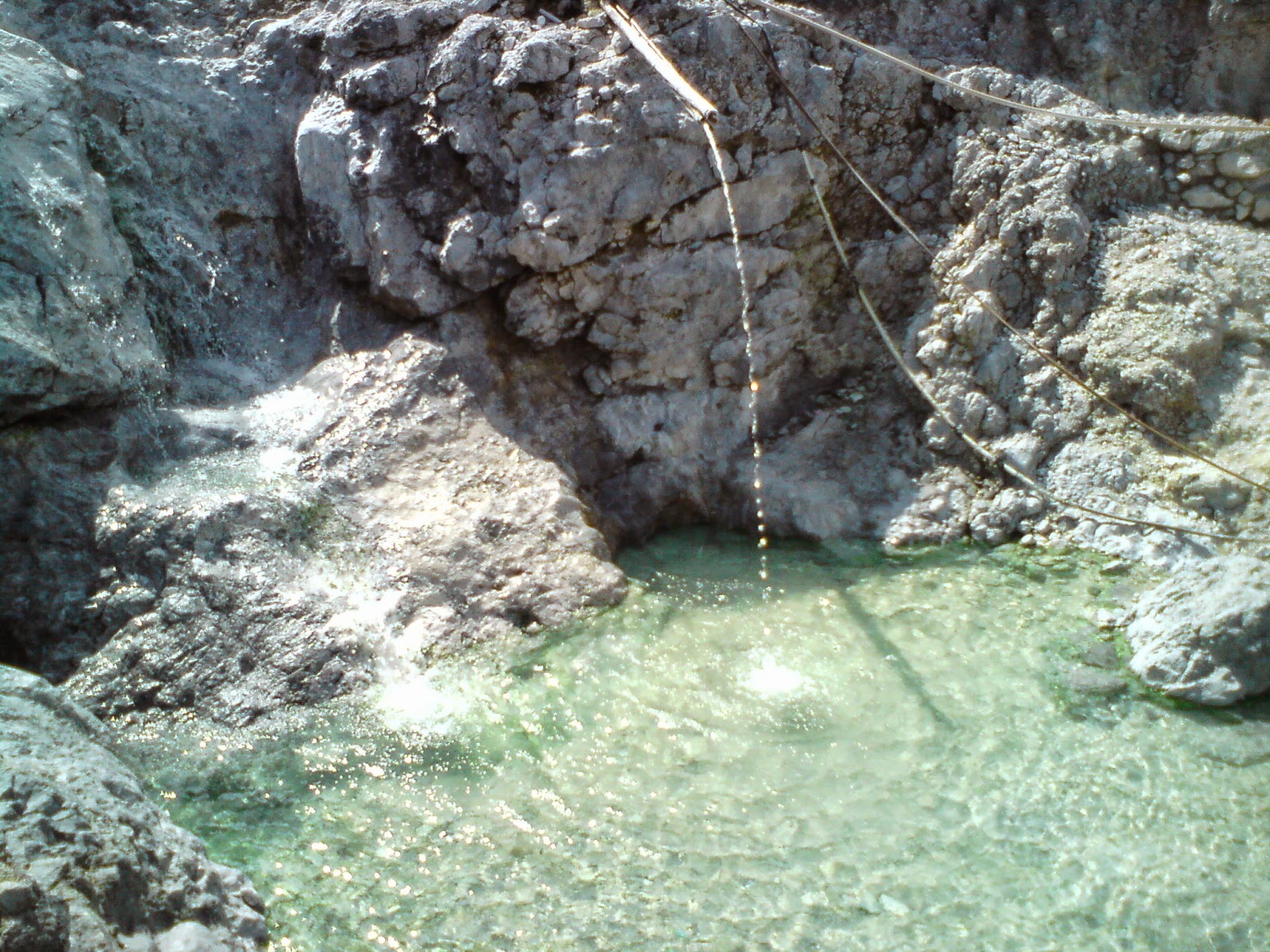 Pangururan hot spring in samosir island