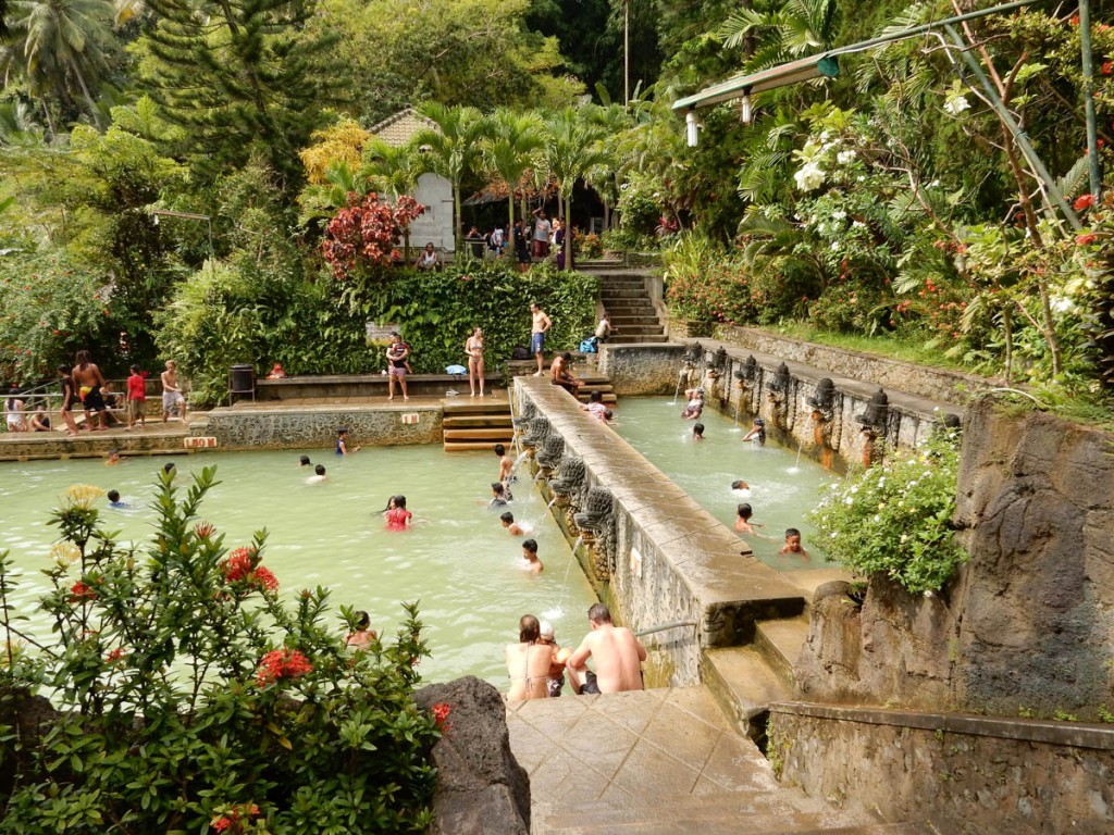beautiful banjar hot spring in buleleng regency