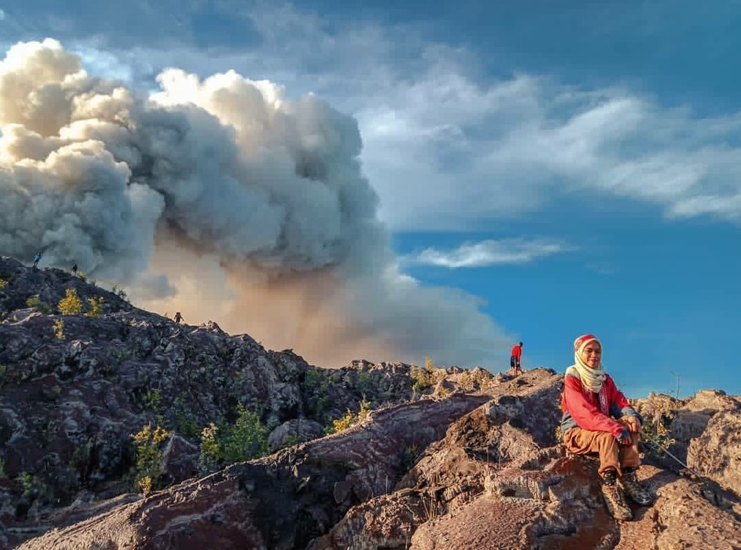 dukono mountain in halmahera maluku