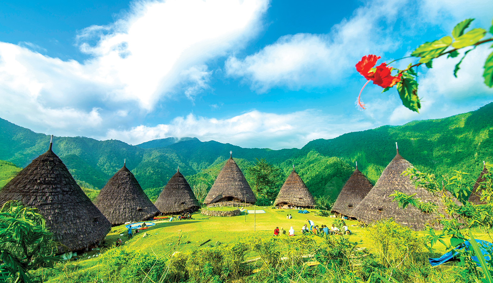 the unique wae rebo village in manggarai flores island