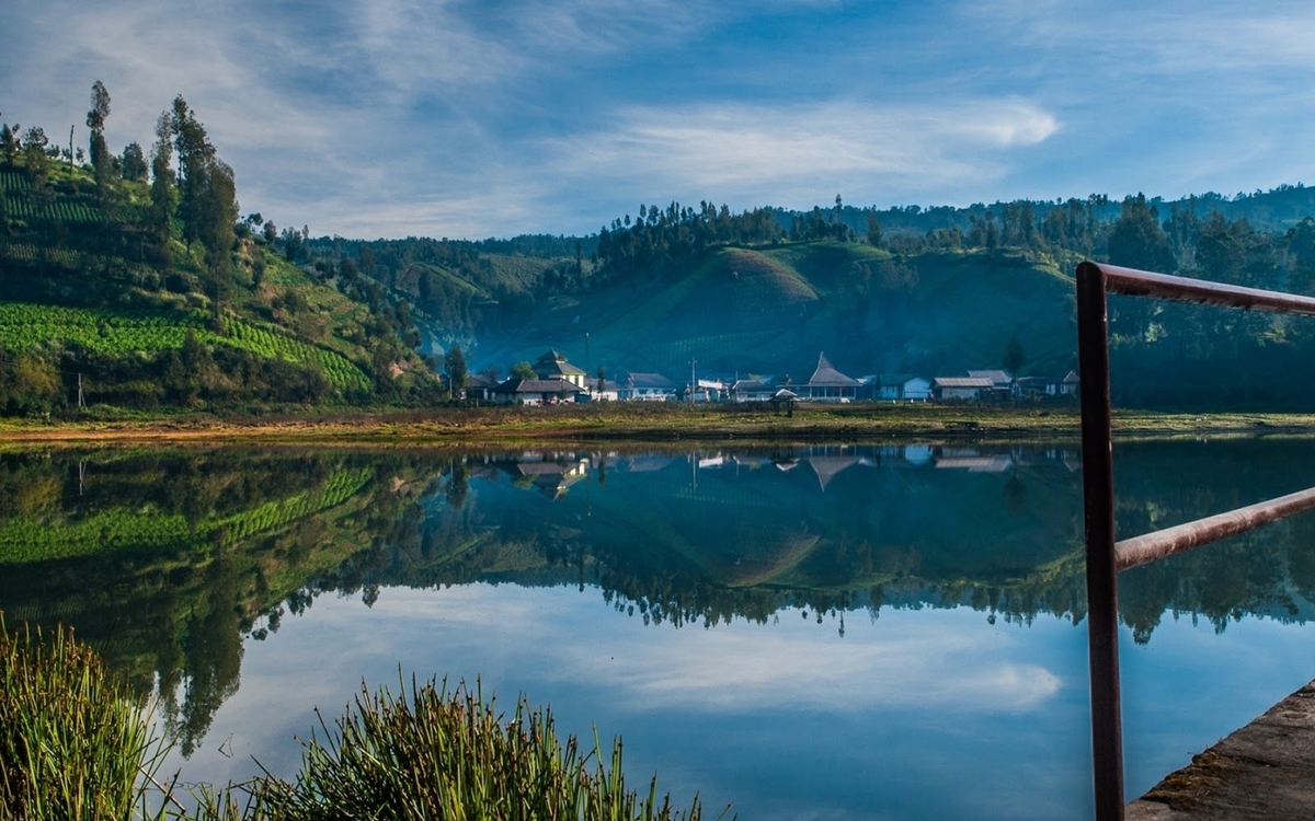 ranu pani village near semeru mountain