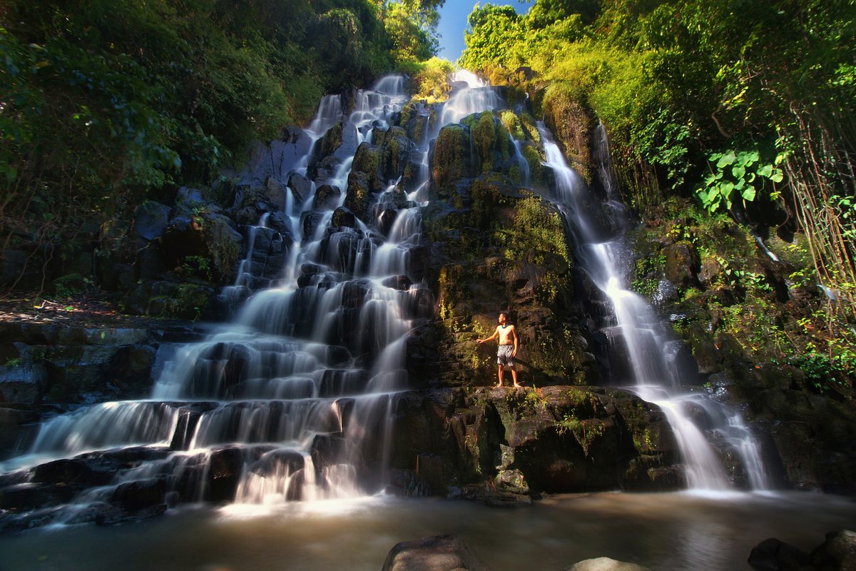 the sensation of the fantastic Buluh Waterfall