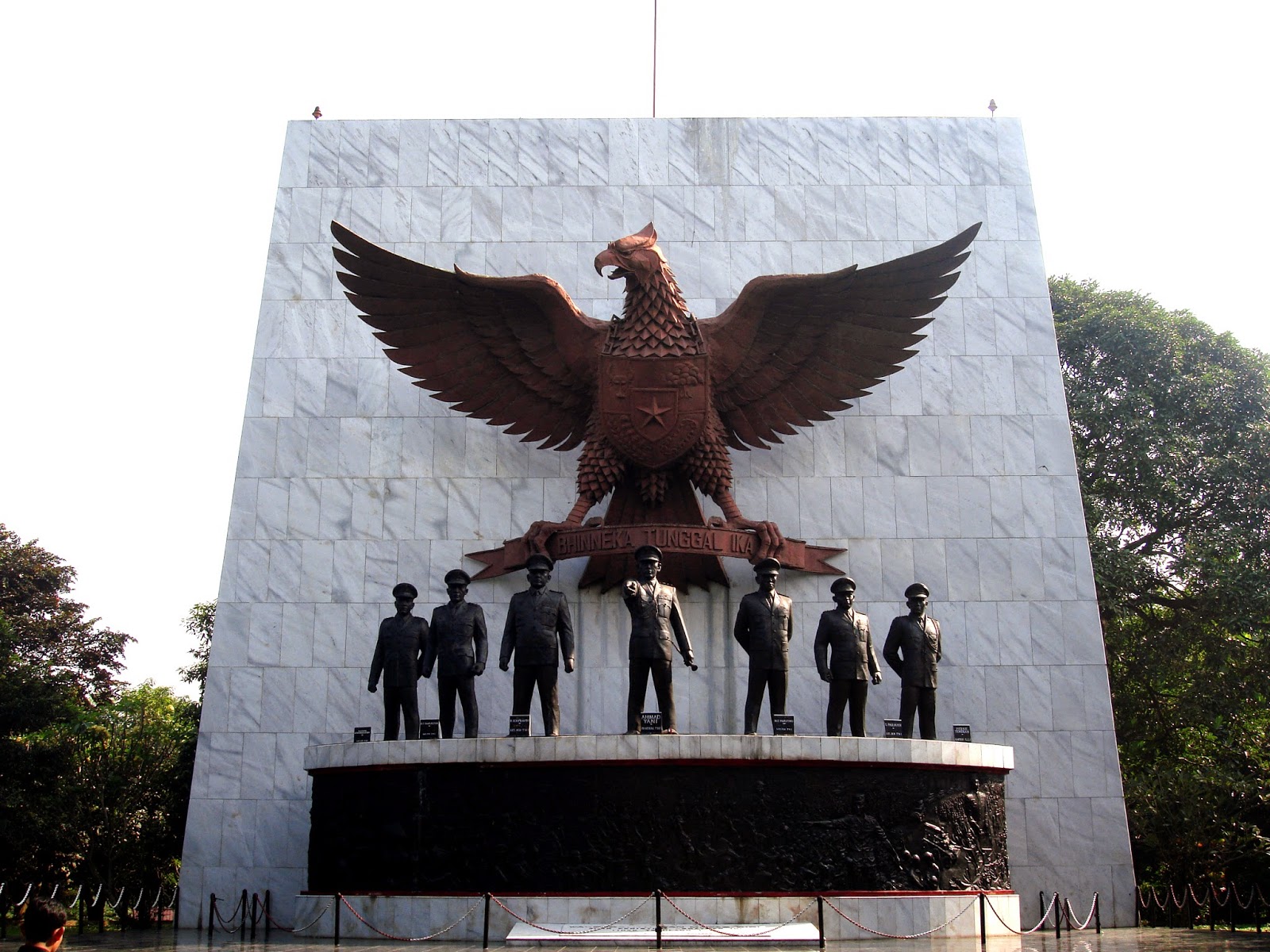 historical and iconic statue in Indonesia is the Pancasila Sakti Monument