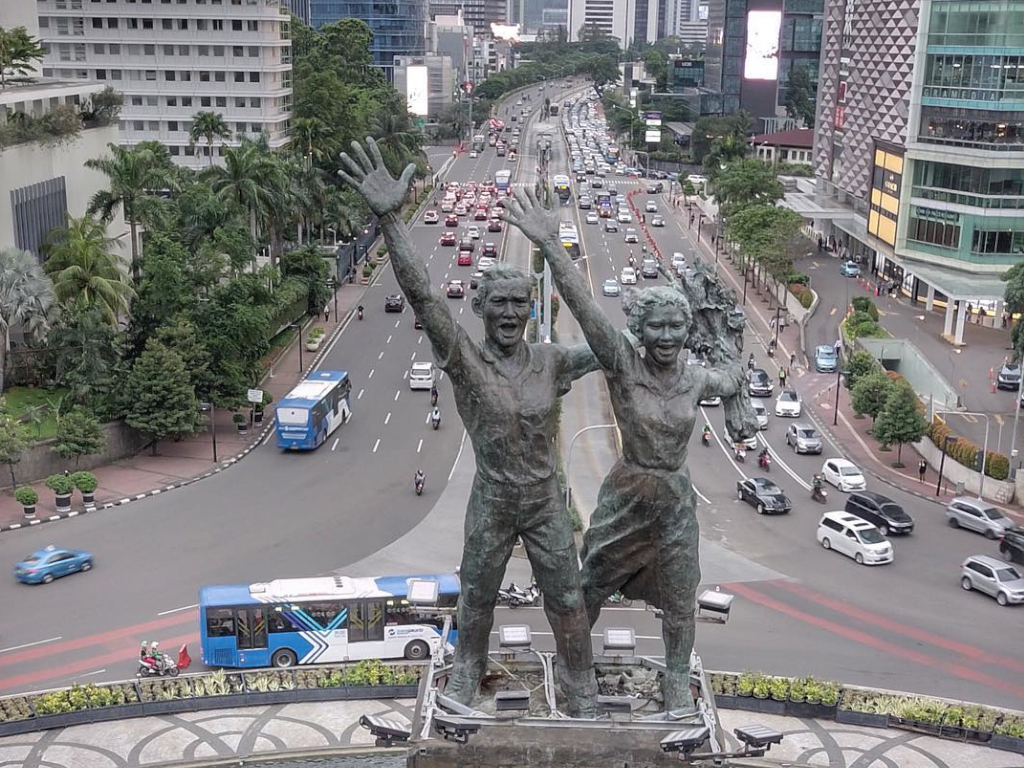 the Welcome Monument in Jakarta