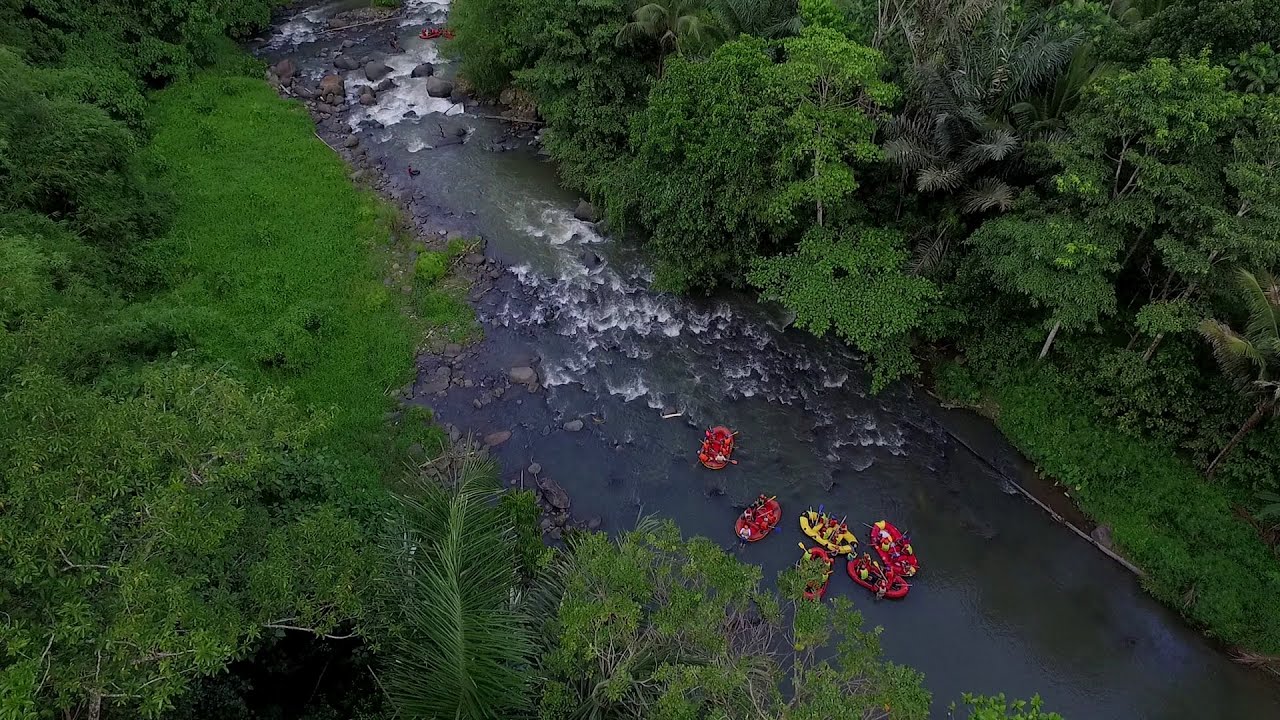 rafting adventure at Sungai Nimanga minahasa