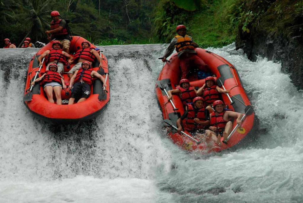 exciting telaga waja white water rafting